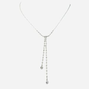 Sparkly Rhinestone Dangle Pendant Necklace